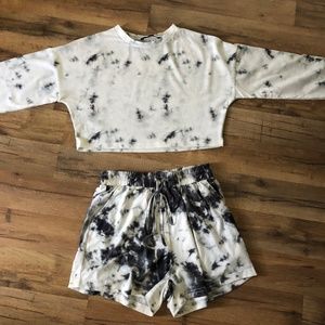 SHEIN Tie dye short set